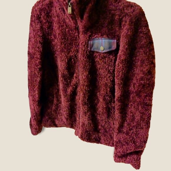  PENDLETON Women's Maroon Heavy Sherpa Jacket. - Picture 9 of 16